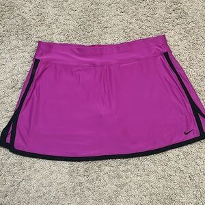 Nike Dry Fit Skort Womens Large pink & black Tennis Golf Outdoors Stretch